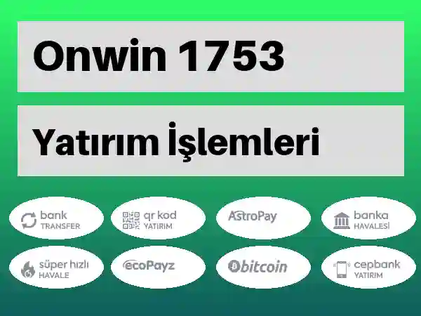 Onwin Mobil Para yatırma ve çekme 1753